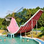 High-Capacity Pendulum Water Slide – U-Shaped Water Slide for Multi-Rider Interaction Design for Water Parks for sale