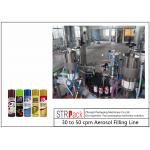 0.75KW Liquid Filling And Capping Machine / Aerosol Paint Can Filling Machine