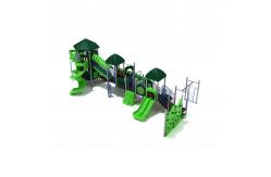 China OEM Outdoor Playground Equipment Green Tree Playhouse With Slide supplier