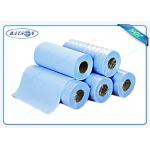 Light Blue Disposable Bed Sheet PP Nonwoven Massage Bedsheet Roll For Hospital for sale