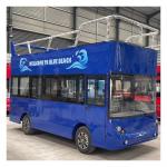 Electric Battery Operated Tourist Bus Double Decker Sightseeing Car Custom Golf Carts for sale
