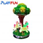 3 Players kids ride Carousel Merry mini Tree amusement game machine for sale