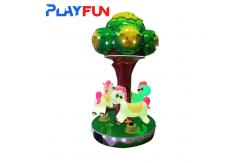 China 3 Players kids ride Carousel Merry mini Tree amusement game machine supplier