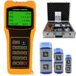RS232 Digital Handheld Ultrasonic Flow Meter With 4 Line Large Screen LCD