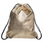 Custom PU Leather Drawstring Bags Headset Waterproof Storage String Bag