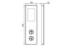China Standard Button Elevator Operating Panel Wiht Lift Cop & Lop Parts supplier