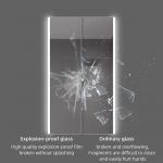 Smart LED Hotel Bathroom Vanity Mirrors Wall Mounted Frameless Defogger Dimmer
