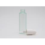 Green Thick 150ml Clear Plastic Spray Bottles With Matte White Cream Pump