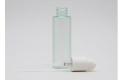 China Green Thick 150ml Clear Plastic Spray Bottles With Matte White Cream Pump supplier