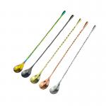 Stainless Steel Bar Spoon Mixing Spoon 30cm Long Cocktail Spoon With Spiral Pattern for sale