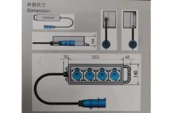 China PE Material IP44 32A 3 Pole 230V Four Position Socket Junction Box supplier