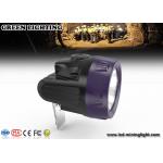Impact resistant Rechargeable LED Headlamp , black rechargeable led headlight