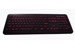 China Rubber hygienic IP65 illuminated USB medical keyboard with FN numeric keys supplier