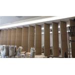 Acoustic Material Banquet Hall Folding Partition Walls With Sliding Aluminium Track Roller for sale