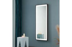 China Wooden Frame Full Length Illuminated Mirror Custom Adjustable Lighting supplier