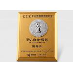 3D Metal Logo Wooden Shield Plaque Light Weight As Awards Of Business Agent for sale