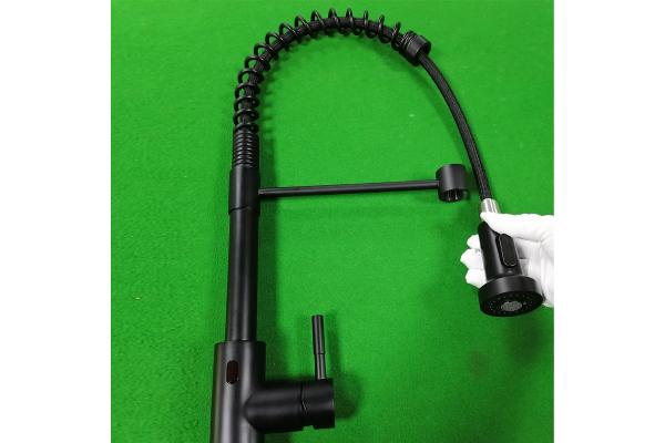 Infrared Sensor Smart Kitchen Faucet Coild Spring Mixer Head Switchable