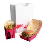 Disposable Foldable Kraft Burger Box for Fast Food Takeaway Customized Design