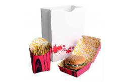 China Disposable Foldable Kraft Burger Box for Fast Food Takeaway Customized Design supplier