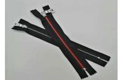 China Aluminum Metal Teeth Zipper Round Shape For Handbag And Garmant supplier