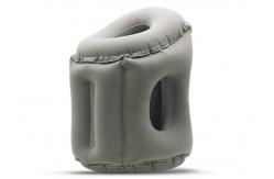China Black Inflatable Foot Rest Travel Pillow Moon Cushion Back Lumbar Support supplier