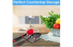 China Nontoxic Silicone Spoon Rest BPA free Rustproof Nonstick Food Grade material supplier