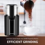Electric Spice Grinder Machine Multiple Settings Burr Mill Coffee Grinder With 2 cups