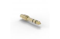 China Metal Headphone 6.35 Mm Jack Plug Waterproof Through Hole Mounting supplier