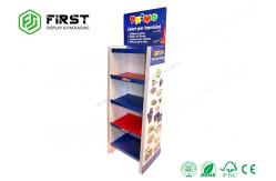 China Glossy Surface Floor Standing Displays Customized POP Promotion Carton Paper Cardboard Display supplier