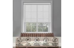 China Motorized Blackout Window Standard Sun Custom Made Roller Shades Fabric Blackout Blinds supplier