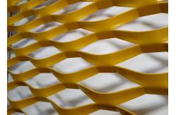 China Powder Coated Aluminium Expanded Metal Mesh 1*2m For Building Cladding Facade supplier
