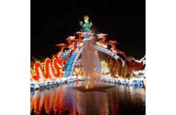 China Outdoor Chinese Dragon Lantern 60cm-30m Size Shape Customizable supplier
