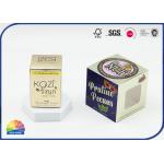 Auto Locked Bottom Folding Carton Box 325gsm Gold Paper With Logo Embossing for sale
