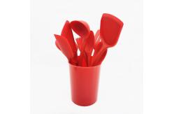 China Creative Non Stick Frying Pan Spatula Soup Spoon Silicone Kitchen Utensil Set supplier