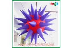China Attractive 12 Led Lighting Inflatable Star 190T Nylon Cloth Purple And Red supplier