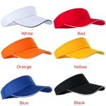 Adjustable Sunbonnet Sun Visor Cap With Colored Jacquard Elastic Tape for sale