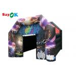 Air Inflatable Tent Garden 15x15ft Inflatable Disco Marquee With Speaker Light for sale