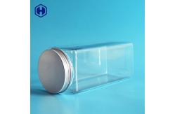 China Durable Sturdy  Square Wide Mouth Plastic Jars Recyclable Non Toxic supplier