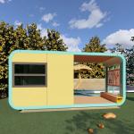 Wind Resistance Grade 9 Prefabricated Beach Small Capsule Luxury Home Mobile Container Outdoor Hotel Modular House for sale