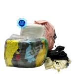 All purpose industrial cleaning wiping rags mix colour cloth scraps 5KG cotton rags for machinery for sale