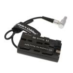 30CM Right Angle 2 Pin Male To NP-F550 Dummy Battery power cord for sale