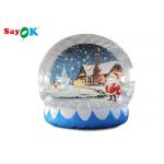 PVC Giant 3m Inflatable Christmas Snow Globe With Background Printing for sale