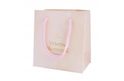 China Eco Friendly Custom Printed Medium Blue Paper Party Favor Bags With Handles supplier