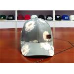 ACE BSCI Flower Pattern with Metal Deboss Logo Patch Sublimation Metal Back Closure Custom Baseball Cap for sale