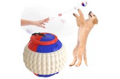 China Hand Throwing Interactive Pet Toys Molar Teeth Dog Training Ball 80g OEM supplier