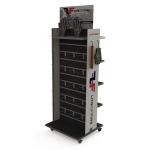 Modern Flip Flop Display Stand Rotating Shoe Rack Display With Customized Logo