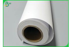 China 880mm * 150 foot Plain white 80gsm inkjet plotter printing paper rolls supplier