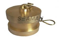 China Instanteneous / Storz / NST Brass Fire Hose Blanking Cap With Chain supplier