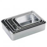 Square Stainless Steel Baking Tray Tableware And Utensils Steel Baking Sheet for sale