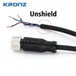 M12 Connector 8 Pin Straight with 2 Meter PVC Cable Female Circular Connectors for sale